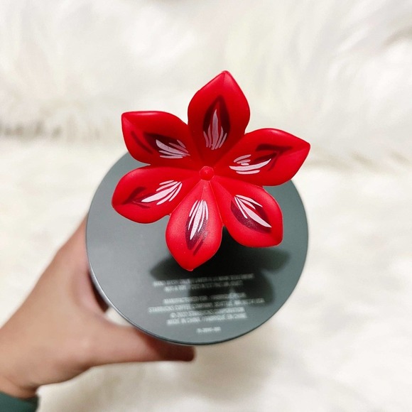 Starbucks • 2022 Holiday Pointsetta Straw Topper 24oz. Tumbler - Picture 3 of 7